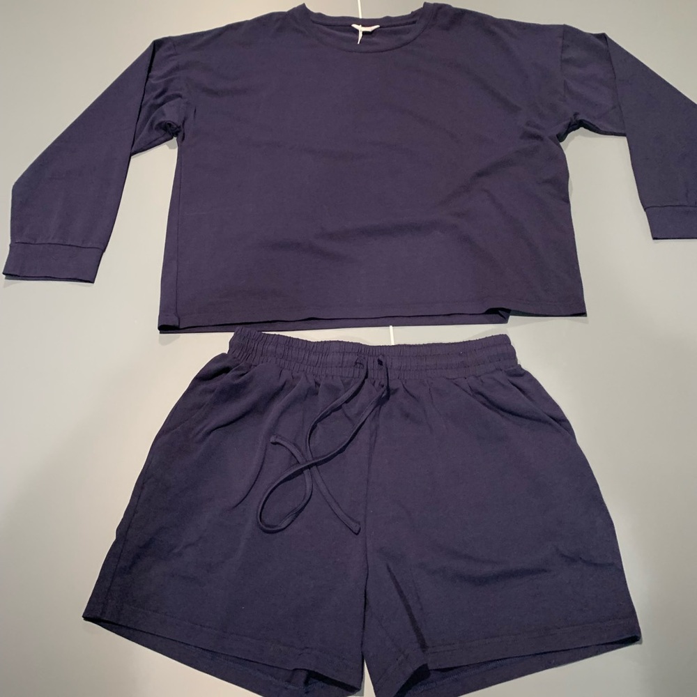 Comfy Shorts and Long Sleeve Top
